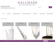 Tablet Screenshot of hallmarkcatering.com